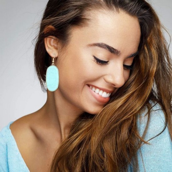4Pairs Oval Acrylic Dangle Earrings For Women Lightweight Leopard Blue Green Shell Beige Mottled Resin Statement Oval Drop Earrings Set 4Pairs Oval Acrylic Dangle Earrings For Women Lightweight Leopard Blue Green Shell Beige Mottled Resin Statement Oval Drop Earrings Set